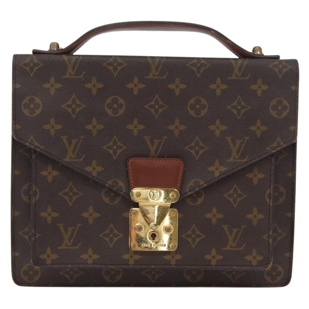 Louis Vuitton Monogram Monceau 28 Handbag Brown